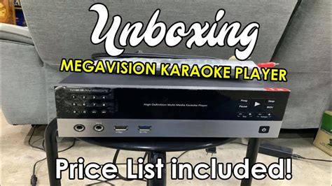 megavision karaoke|Unboxing MEGAVISION Karaoke player (Price list  .